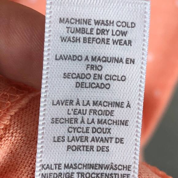 Alternative Apparel Peach PolkaDot Jersey Sleeveless Lightweight Midi Tank Dress - Picture 6 of 7